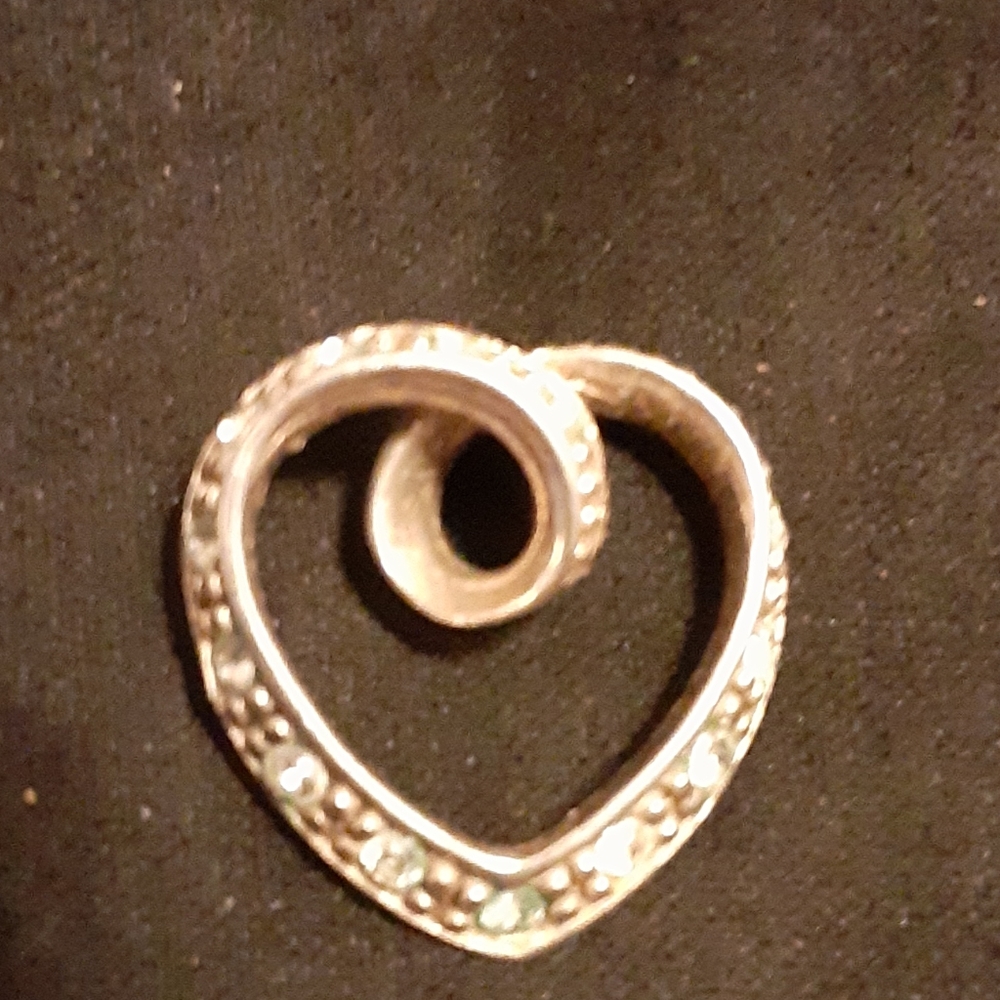 Sterling Silver and Cubic Zirconia 1/2 Ct Pendant